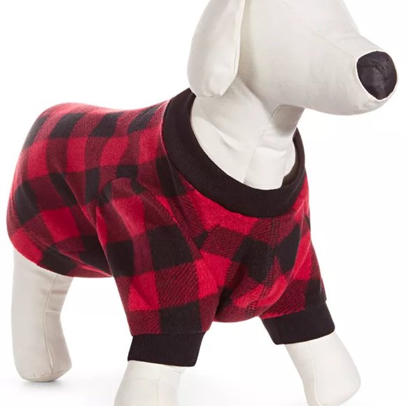 Family Pajamas Matching Pet Red Check - Picture 1 of 6